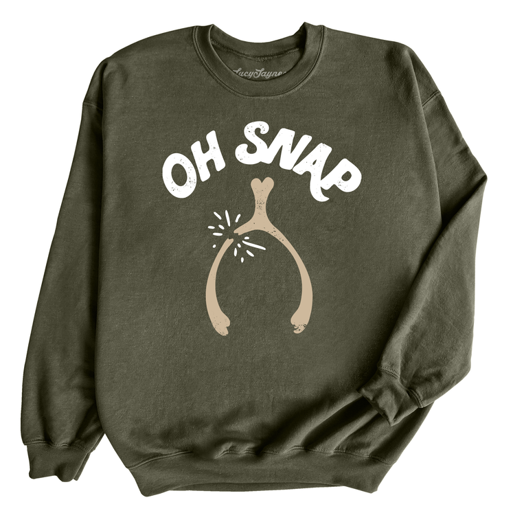 Oh Snap Wishbone Graphic Sweatshirt