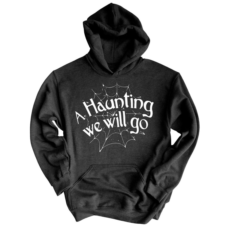 A Haunting We Will Go Graphic Hoodie - Charcoal Heather