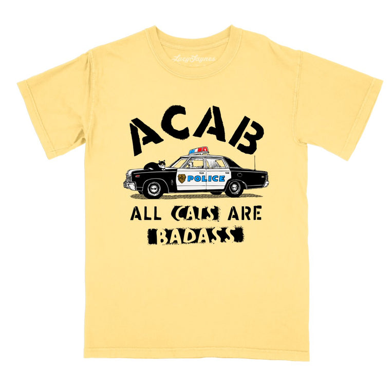 ACAB All Cats Comfort Colors Graphic Tee - Butter