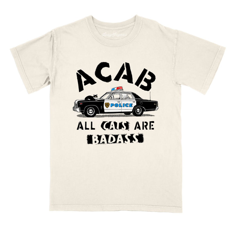 ACAB All Cats Comfort Colors Graphic Tee - Ivory