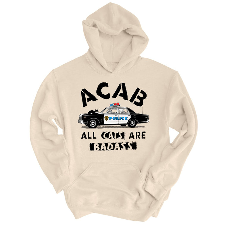 ACAB All Cats Graphic Hoodie - Sand