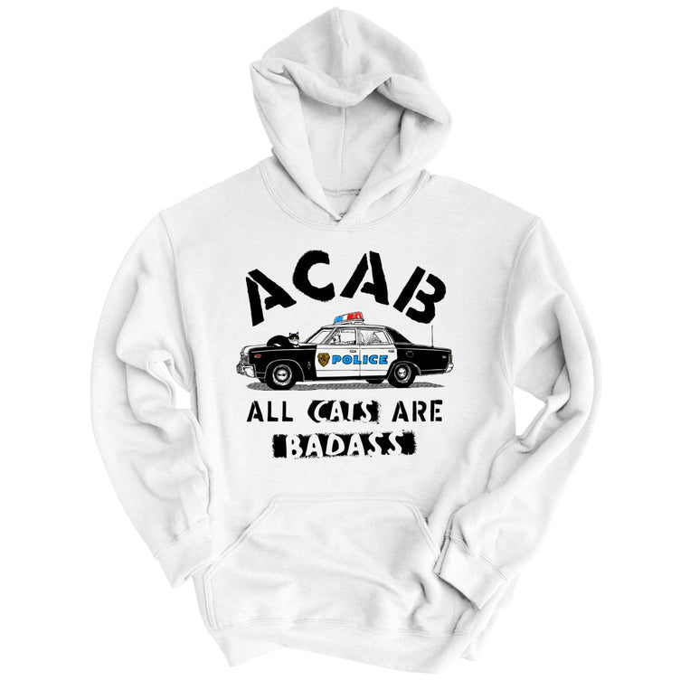 ACAB All Cats Graphic Hoodie - White