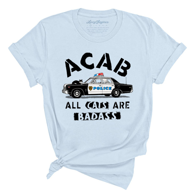 ACAB All Cats Graphic Tee - Light Blue