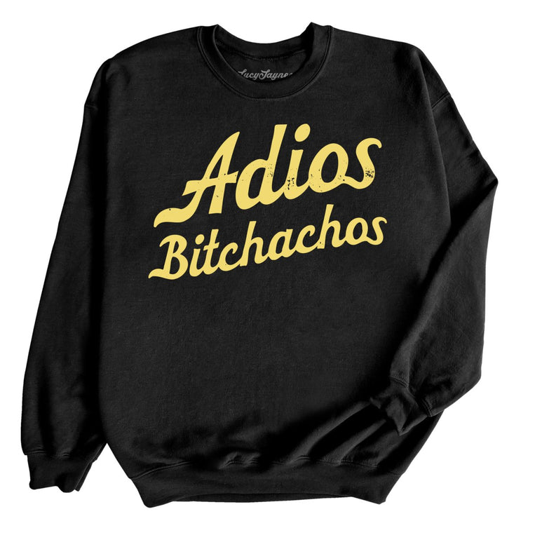 Adios Bitchachos Graphic Sweatshirt - Black