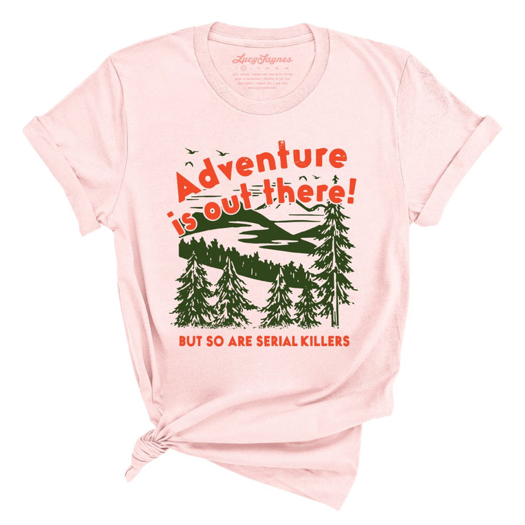 Adventure Is Out There Graphic Tee - Soft Pink