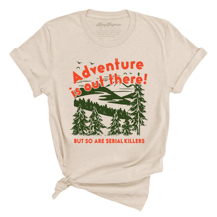 Adventure Is Out There Graphic Tee - Soft Cream