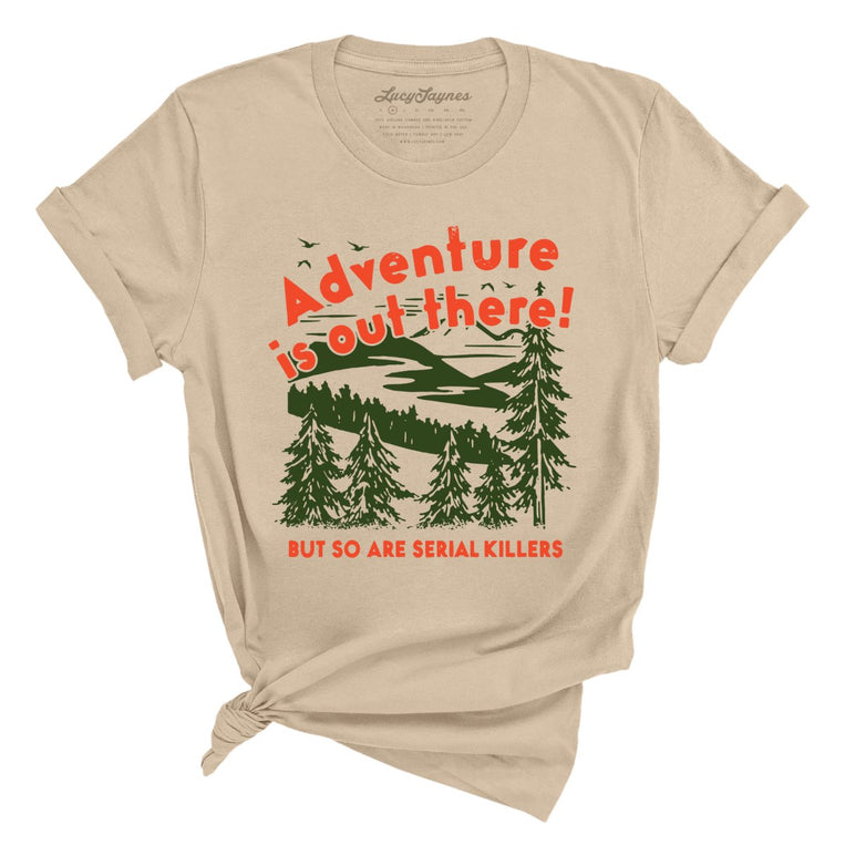 Adventure Is Out There Graphic Tee - Tan
