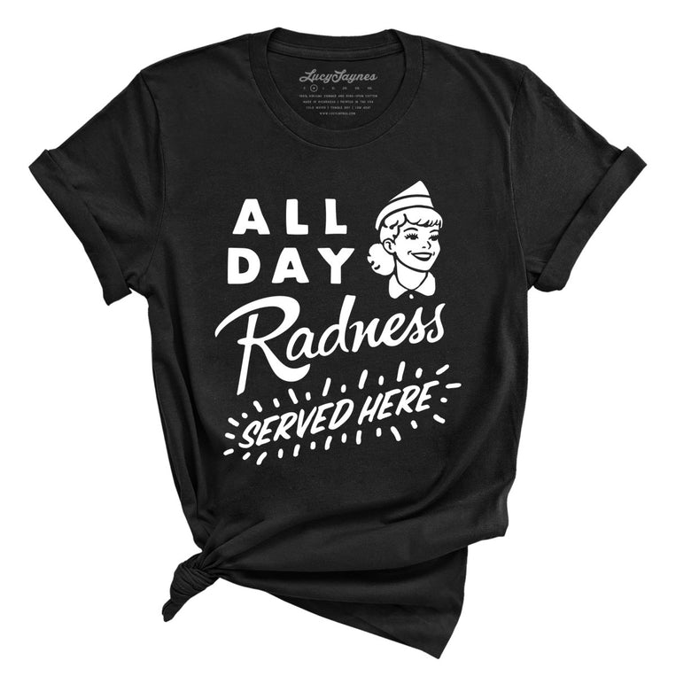 All Day Radness Graphic Tee - Black