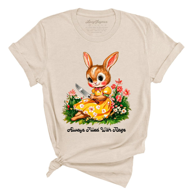 Always Filled With Rage Graphic Tee - Soft Cream