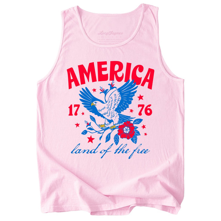 America Land Of The Free Comfort Colors Tank Top