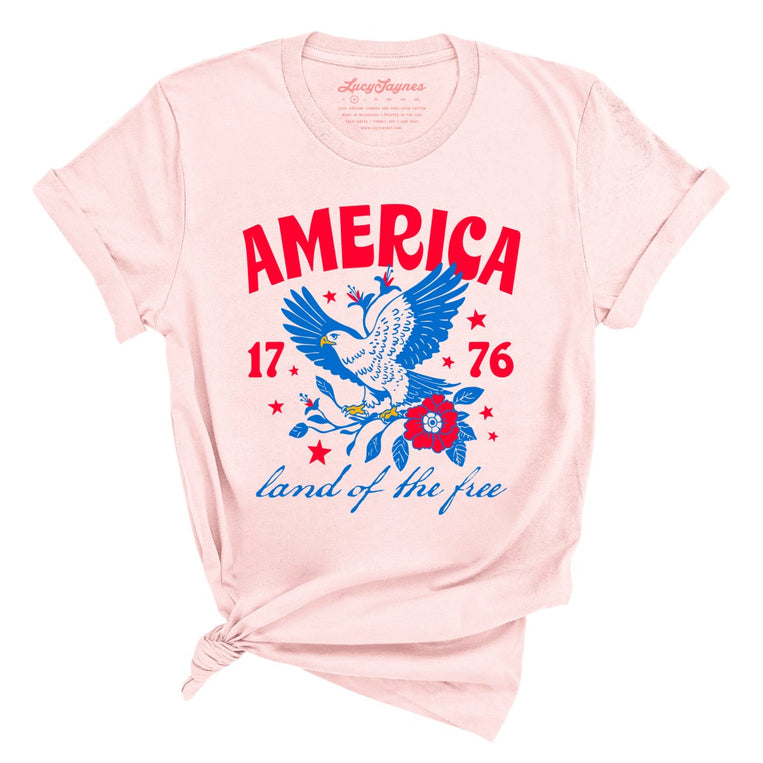 America Land Of The Free Graphic Tee