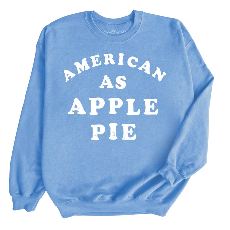 American As Apple Pie Graphic Sweatshirt - Carolina Blue