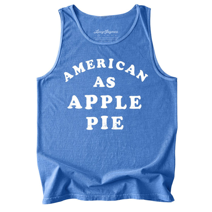 American As Apple Pie Comfort Colors Tank Top