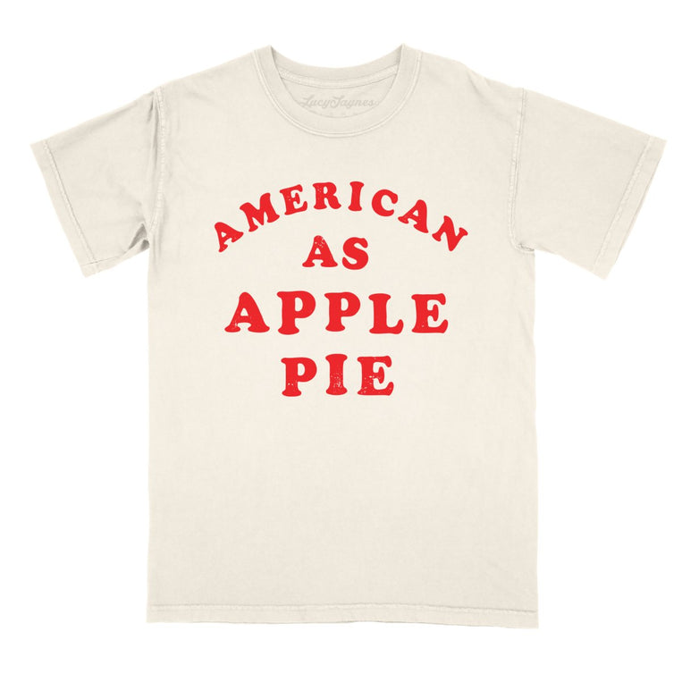 American As Apple Pie Comfort Colors Graphic Tee - Ivory