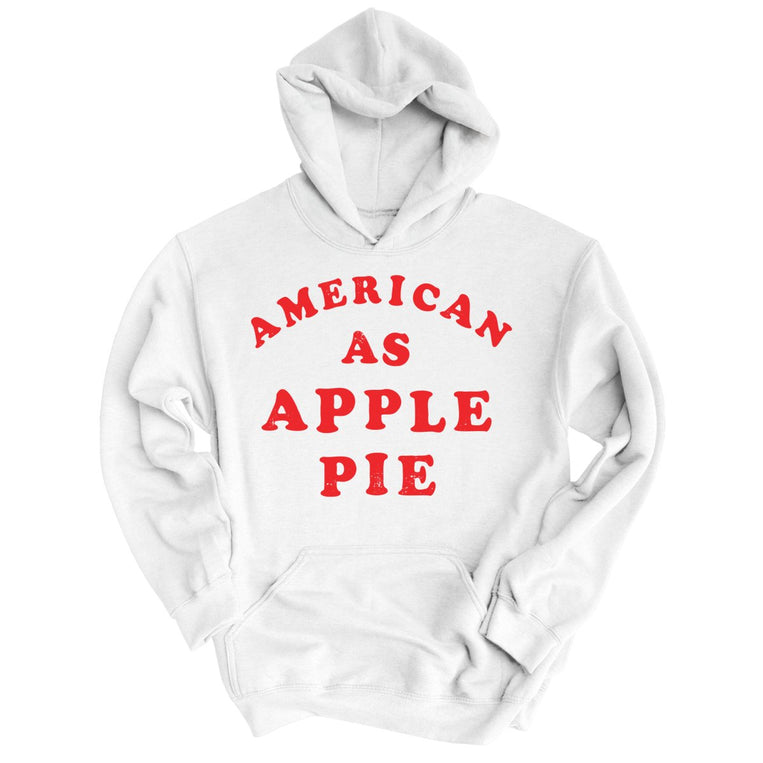 American As Apple Pie Graphic Hoodie - White