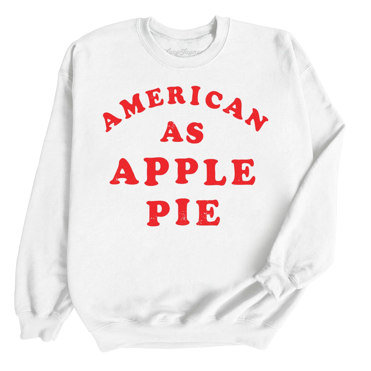 American As Apple Pie Graphic Sweatshirt - White