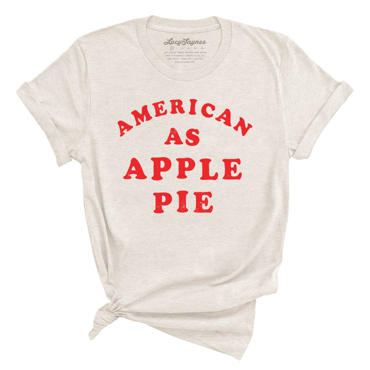American As Apple Pie Graphic Tee - Heather Dust