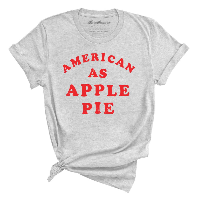 American As Apple Pie Graphic Tee - Athletic Heather