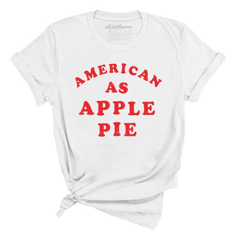 American As Apple Pie Graphic Tee - White