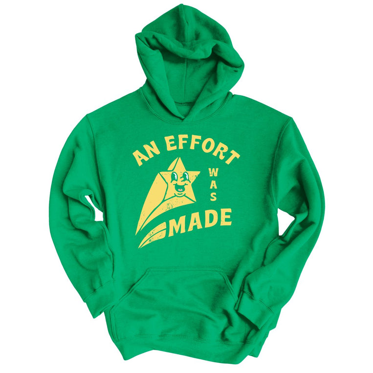 An Effort Was Made Graphic Hoodie - Irish Green