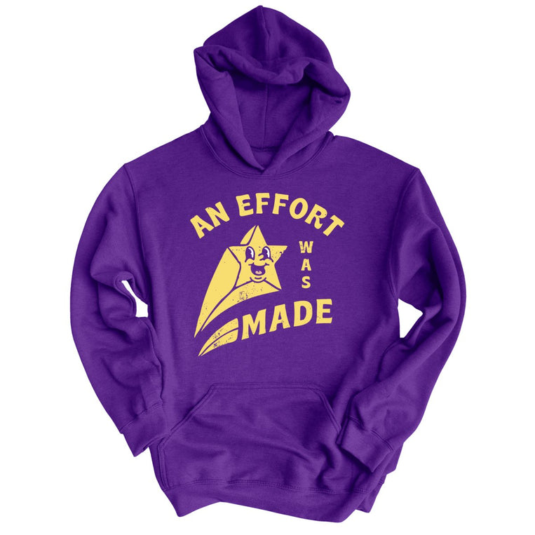 An Effort Was Made Graphic Hoodie - Purple