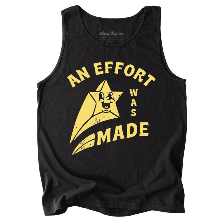An Effort Was Made Comfort Colors Graphic Tank Top - Black