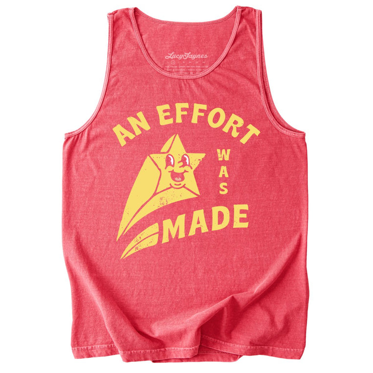 An Effort Was Made Comfort Colors Graphic Tank Top - Watermelon