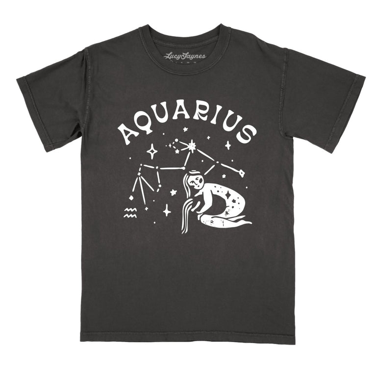 Aquarius Comfort Colors Graphic Tee - Pepper