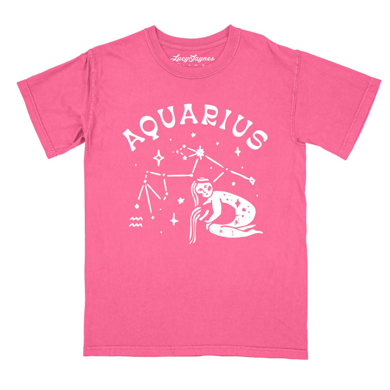 Aquarius Comfort Colors Graphic Tee - Crunchberry