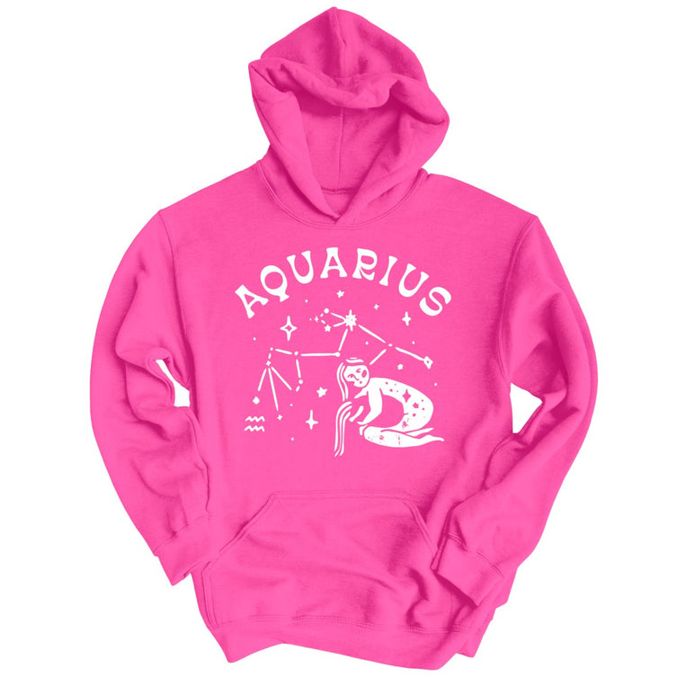 Aquarius Graphic Hoodie - Heliconia