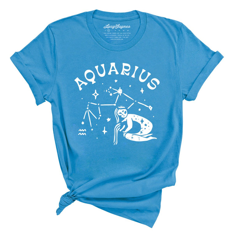 Aquarius Graphic Tee - Aqua