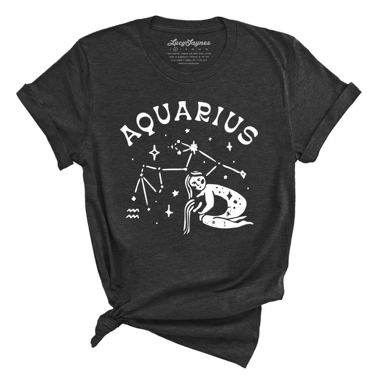Aquarius Graphic Tee - Dark Grey Heather