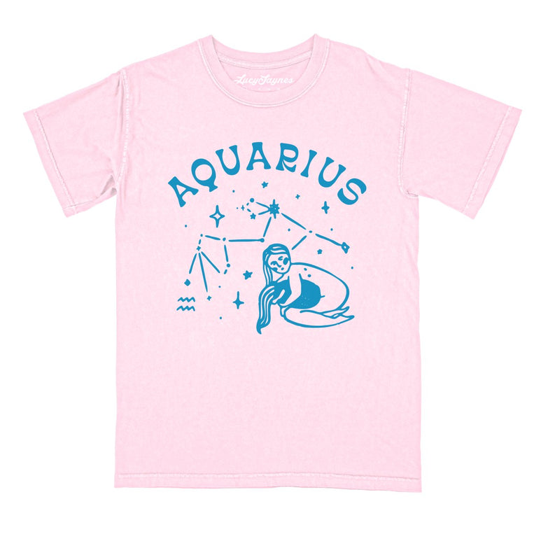 Aquarius Comfort Colors Graphic Tee - Blossom