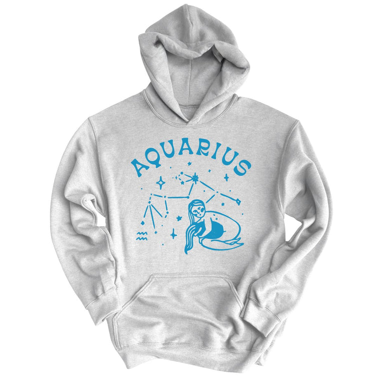 Aquarius Graphic Hoodie - Ash