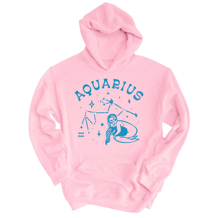 Aquarius Graphic Hoodie - Light Pink