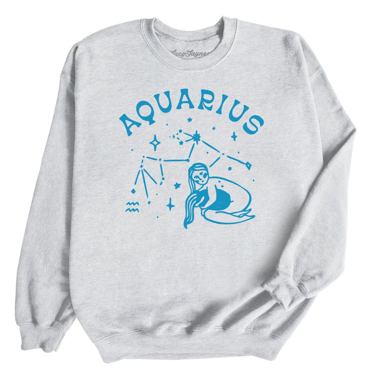 Aquarius Graphic Sweatshirt - Ash