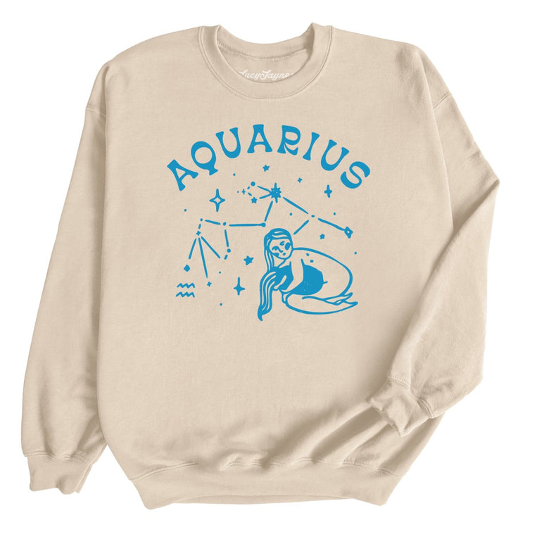 Aquarius Graphic Sweatshirt - Sand