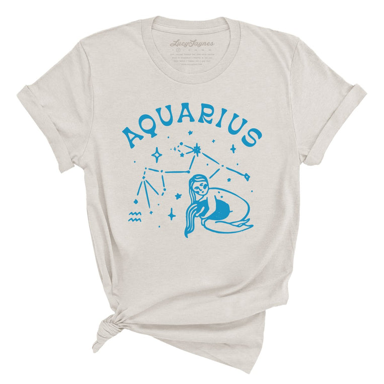 Aquarius Graphic Tee - Heather Dust