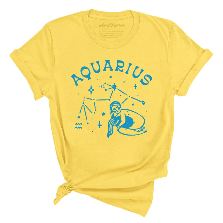 Aquarius Graphic Tee - Yellow