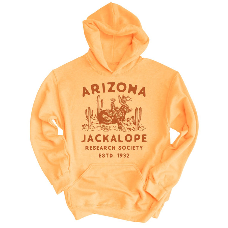 Arizona Jackalope Research Society Graphic Hoodie - Peach
