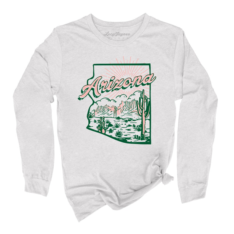 Arizona Graphic Long Sleeve Tee - Ash