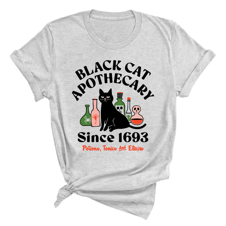 Black Cat Apothecary Graphic Tee - Athletic Heather