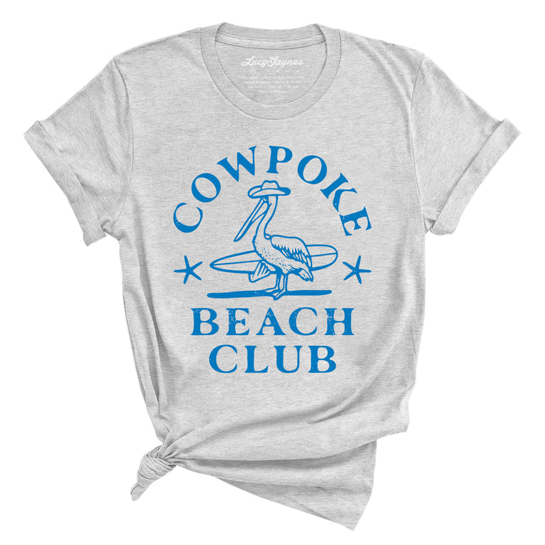Cowpoke Beach Club Graphic Tee - Athletic Heather