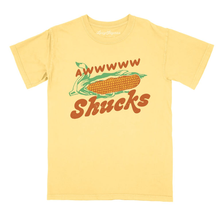 Awwwww Shucks Comfort Colors Graphic Tee - Butter