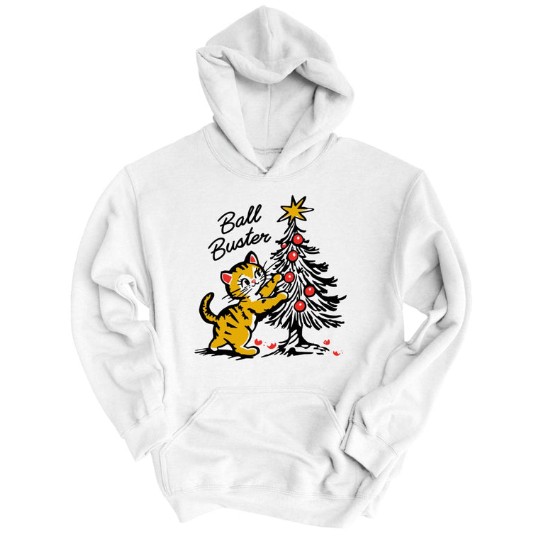 Ball Buster Graphic Hoodie - White