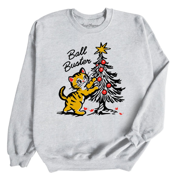 Ball Buster Graphic Sweatshirt - Sport Grey