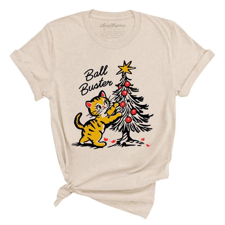 Ball Buster Graphic Tee - Soft Cream