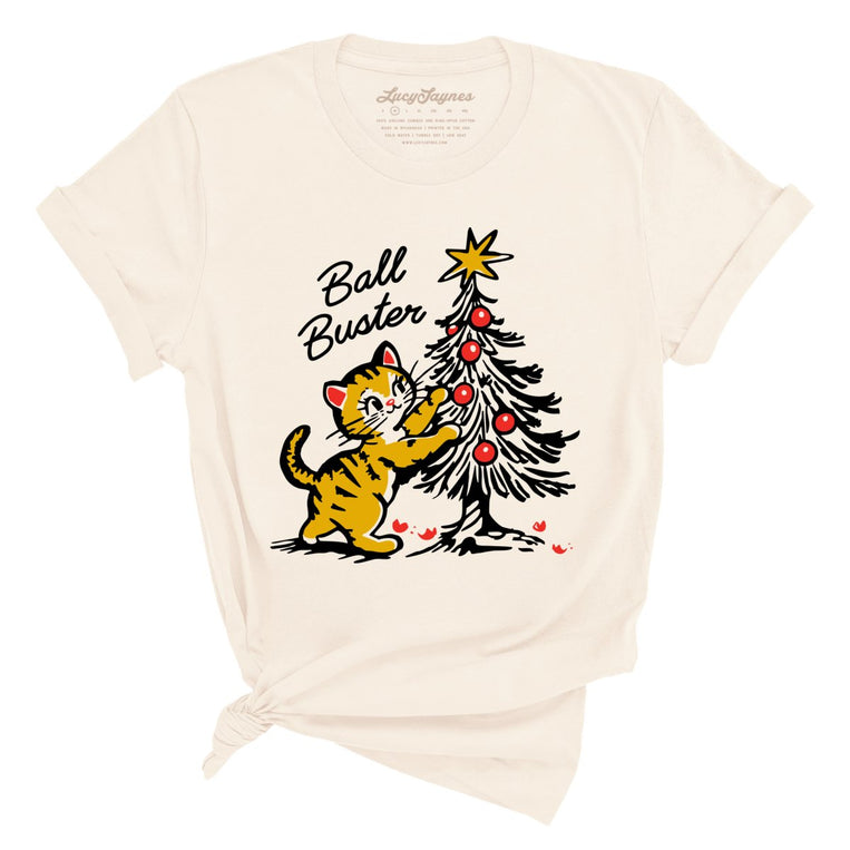 Ball Buster Graphic Tee - Natural