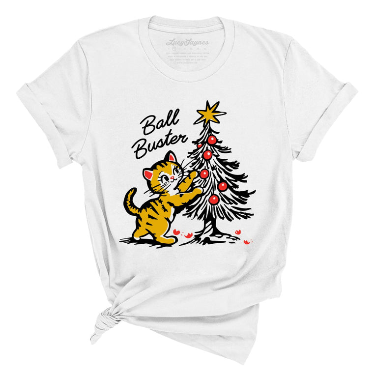 Ball Buster Graphic Tee - White