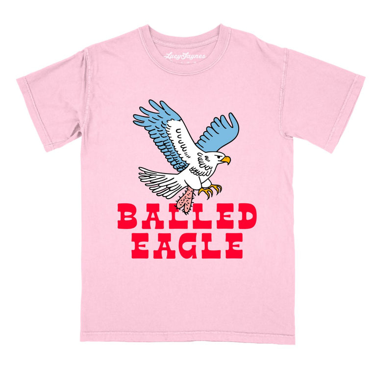 Balled Eagle Comfort Colors Graphic Tee - Blossom